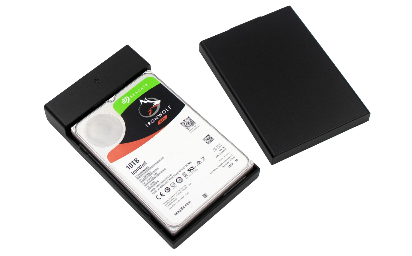 ネジ・工具不要 2.5型SATA HDDケース USB3.1Gen1（USB3.0）USB2.0接続 UASPモード アオテック製品 AOK-25CASE-SLU3 アイティプロテック