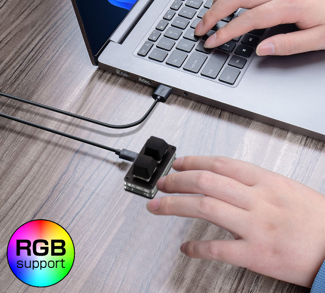 ITPROTECH キーカスタマイズ ちょい足しキーボード　2キー MK-02WH / MK-02BK アイティプロテック