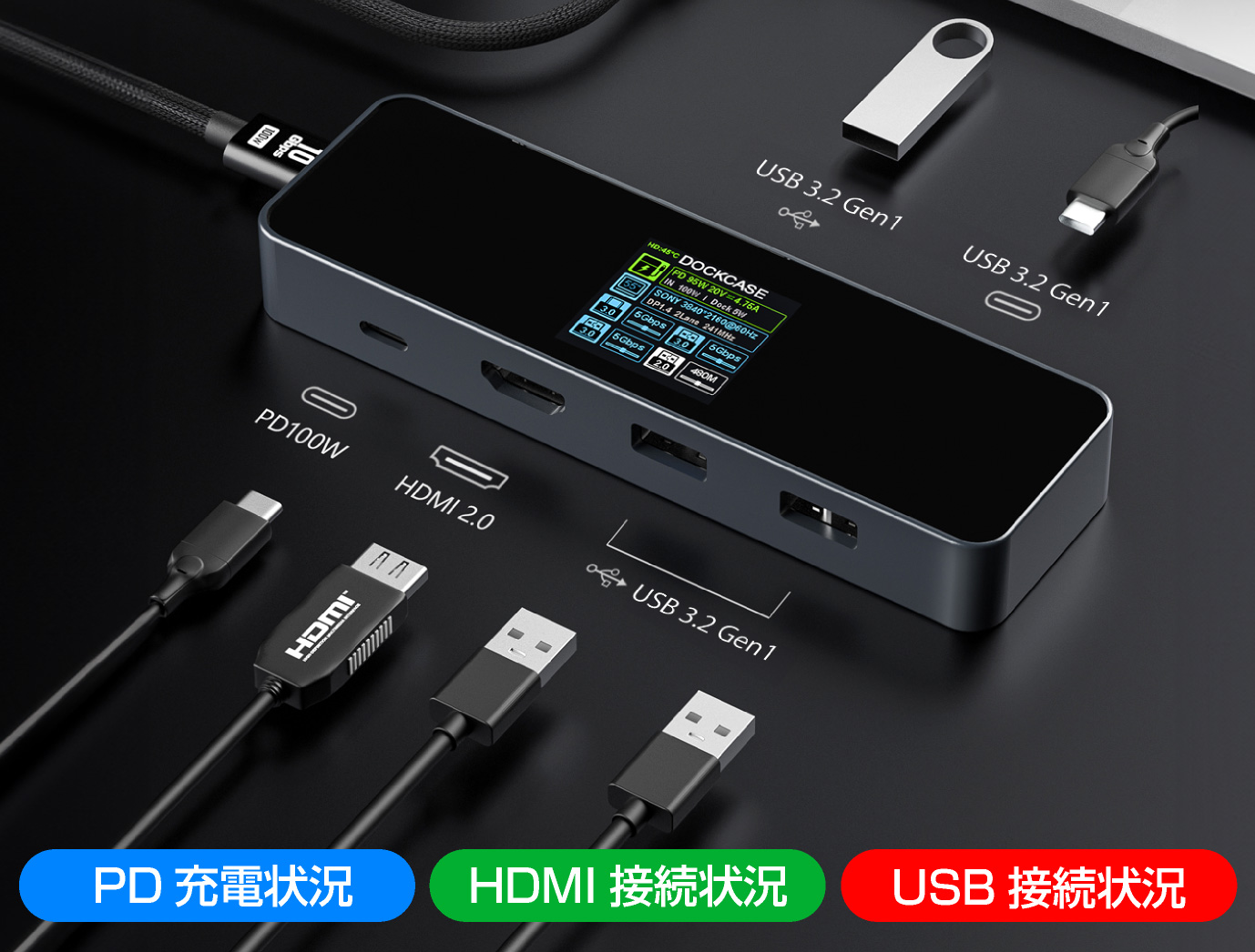 ITPROTECH Dockcase 6in1 USB-C Smart Hub（ドッキングステーション）DBP61C-IPT アイティプロテック