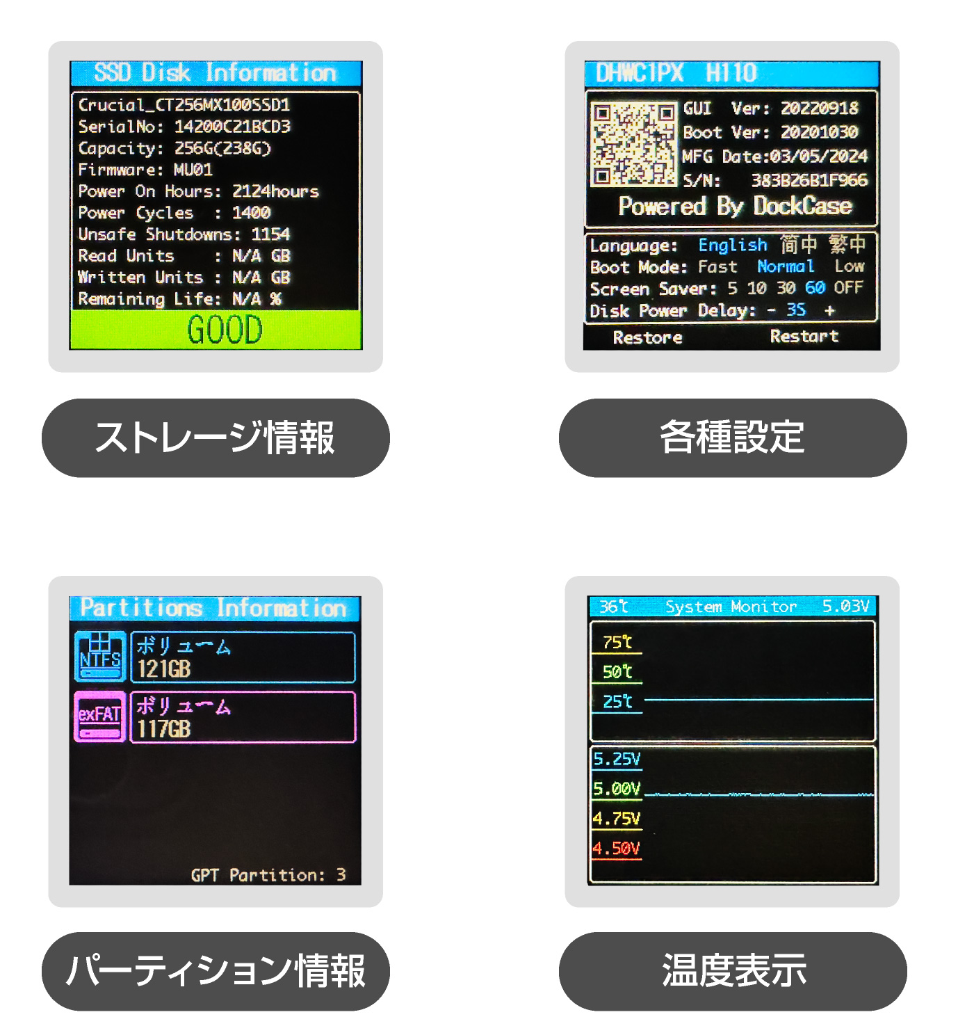 ITPROTECH Dockcase Explorer Edition 2.5" Smart Hard Drive Enclosure DHWC1P-H-IPT アイティプロテック