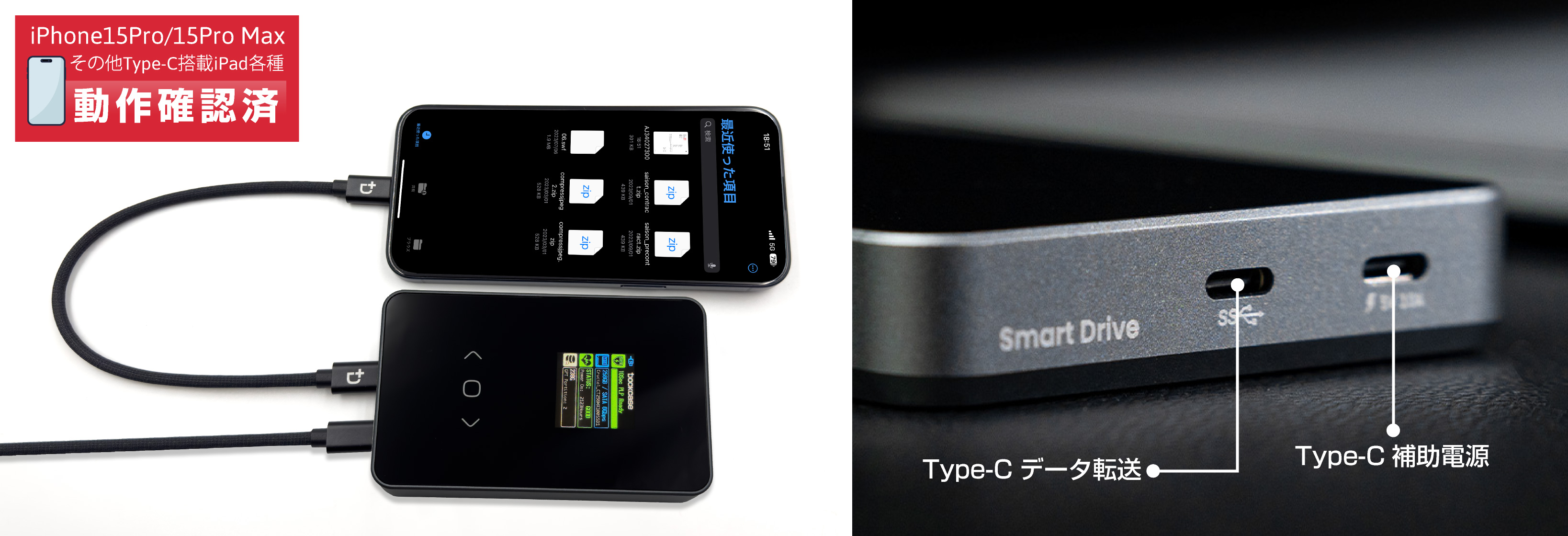 ITPROTECH Dockcase Explorer Edition 2.5" Smart Hard Drive Enclosure DHWC1P-H-IPT アイティプロテック