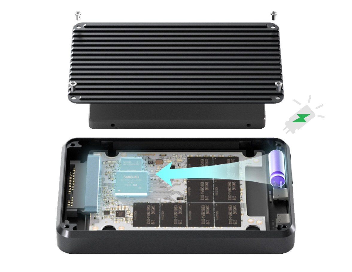 ITPROTECH Dockcase Explorer Edition 2.5" Smart Hard Drive Enclosure DHWC1P-H-IPT アイティプロテック