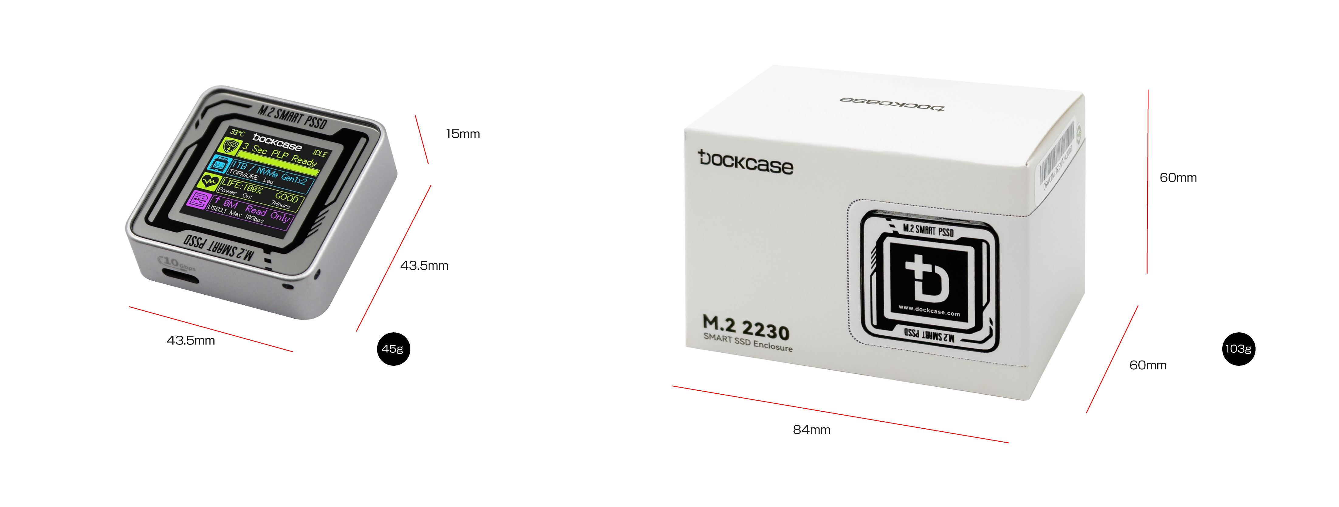 ITPROTECH Dockcase Explorer Edition Pocket Smart SSD Enclosure DSWC1M-3S-IPT アイティプロテック