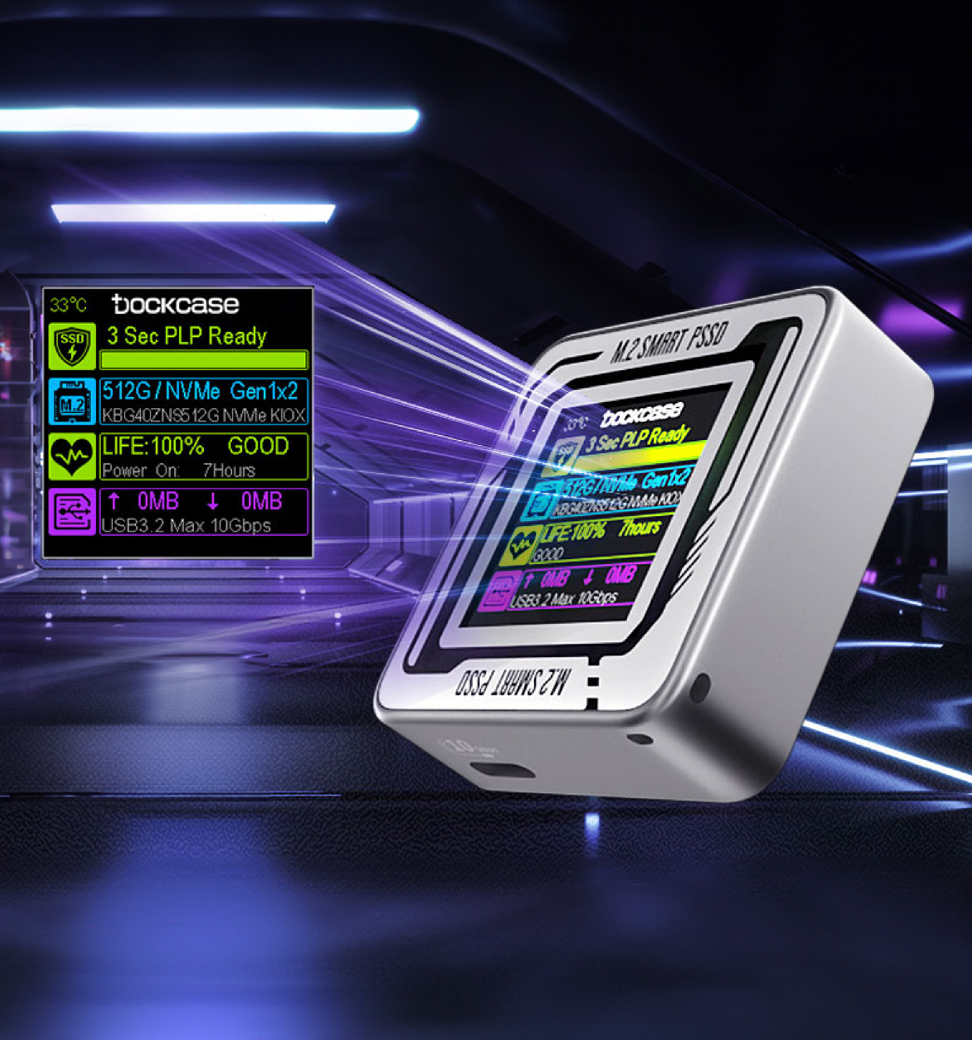 ITPROTECH Dockcase Explorer Edition Pocket Smart SSD Enclosure DSWC1M-3S-IPT アイティプロテック