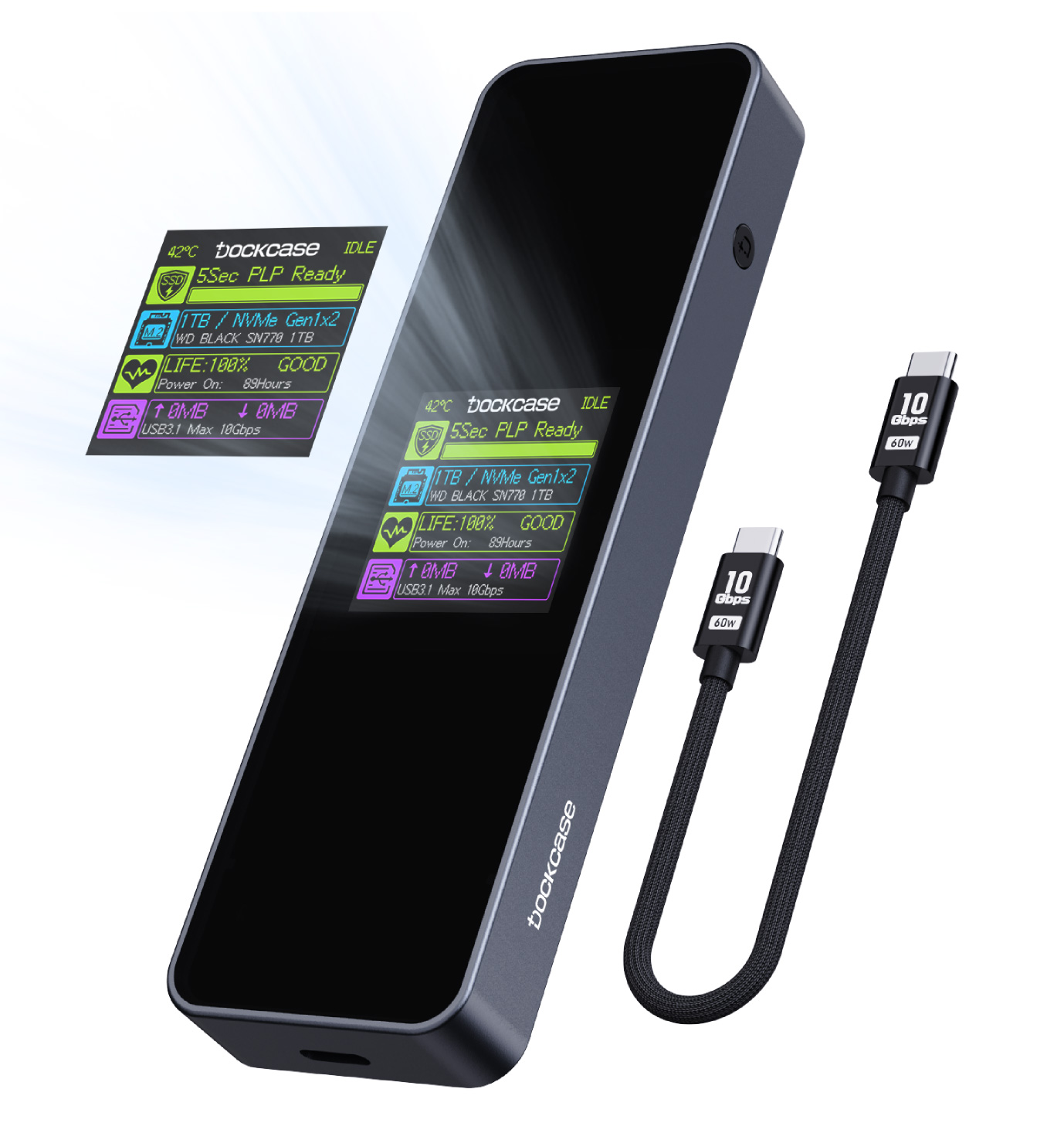 ITPROTECH Dockcase Explorer Edition Smart SSD Enclosure Pro DSWC1C-ES-IPT アイティプロテック