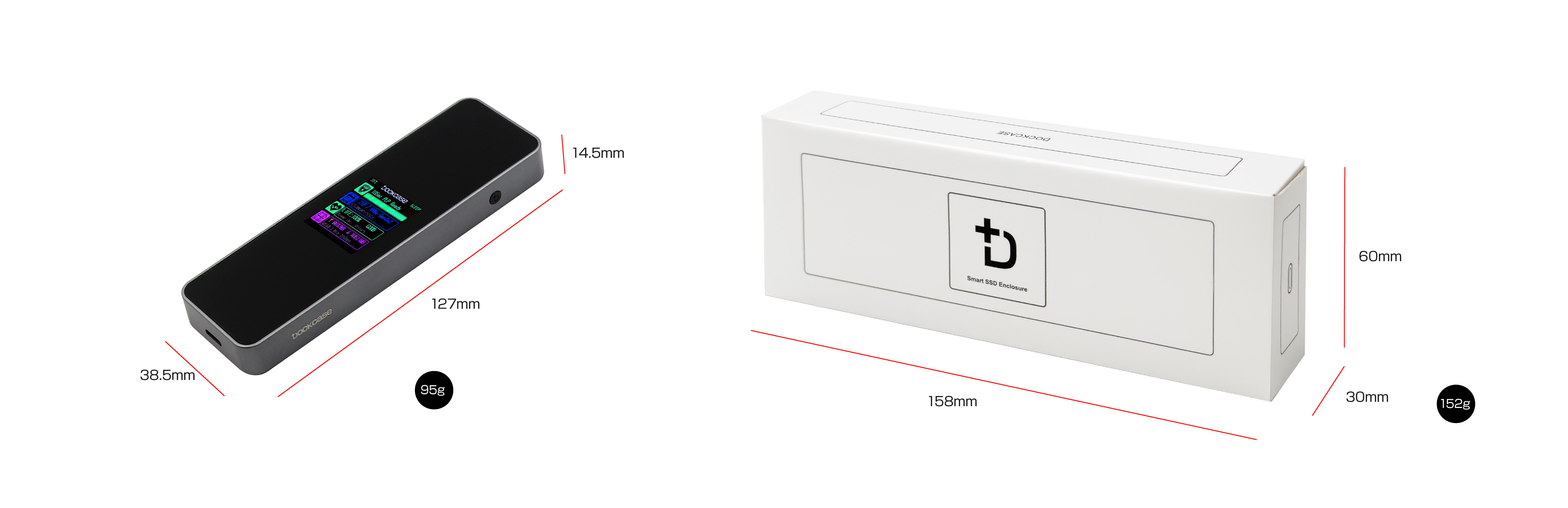 ITPROTECH Dockcase Explorer Edition Smart SSD Enclosure DSWC1P-5-IPT アイティプロテック