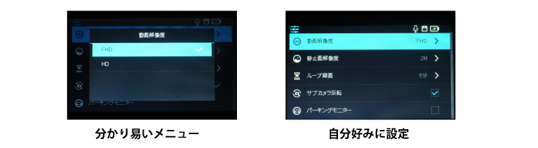 DUALカメラ搭載！バックカメラと一体型で視界の妨げにならない！バックミラー型ドライブレコーダー IPT-DRFHD300DUALBM2 アイティプロテック