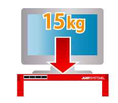 JUSTロゴ入りUSB3.0ハブ付デスクトップシェルフ 通  IPT-STANDPOWERHUB-JUST/RE All RED Edition アイティプロテック