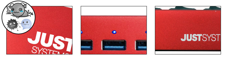 オールスイッチ式ハイブリッド USBハブ IPT-13HUB-JUST アイティプロテック