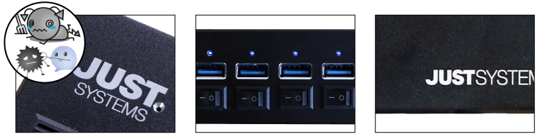 オールスイッチ式ハイブリッド USBハブ-Black Edition- IPT-13HUB-JUST/BK アイティプロテック