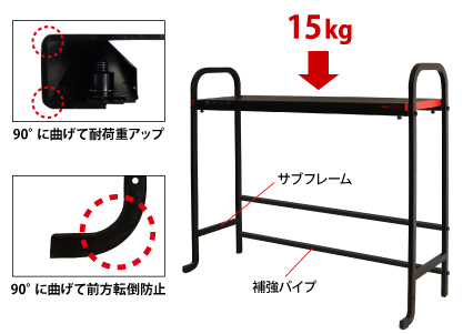 ジャストシステムロゴ入USB3.0ハブ付デスクトップシェルフ IPT-STANDPOWERHUB-JUST2