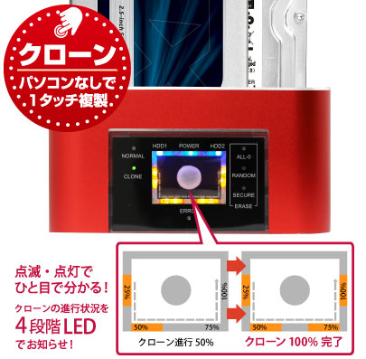 ITPROTECH HDD/SSDクローン&イレーススタンドJSRD IPT-ERASECLONE-JUST/RE アイティプロテック