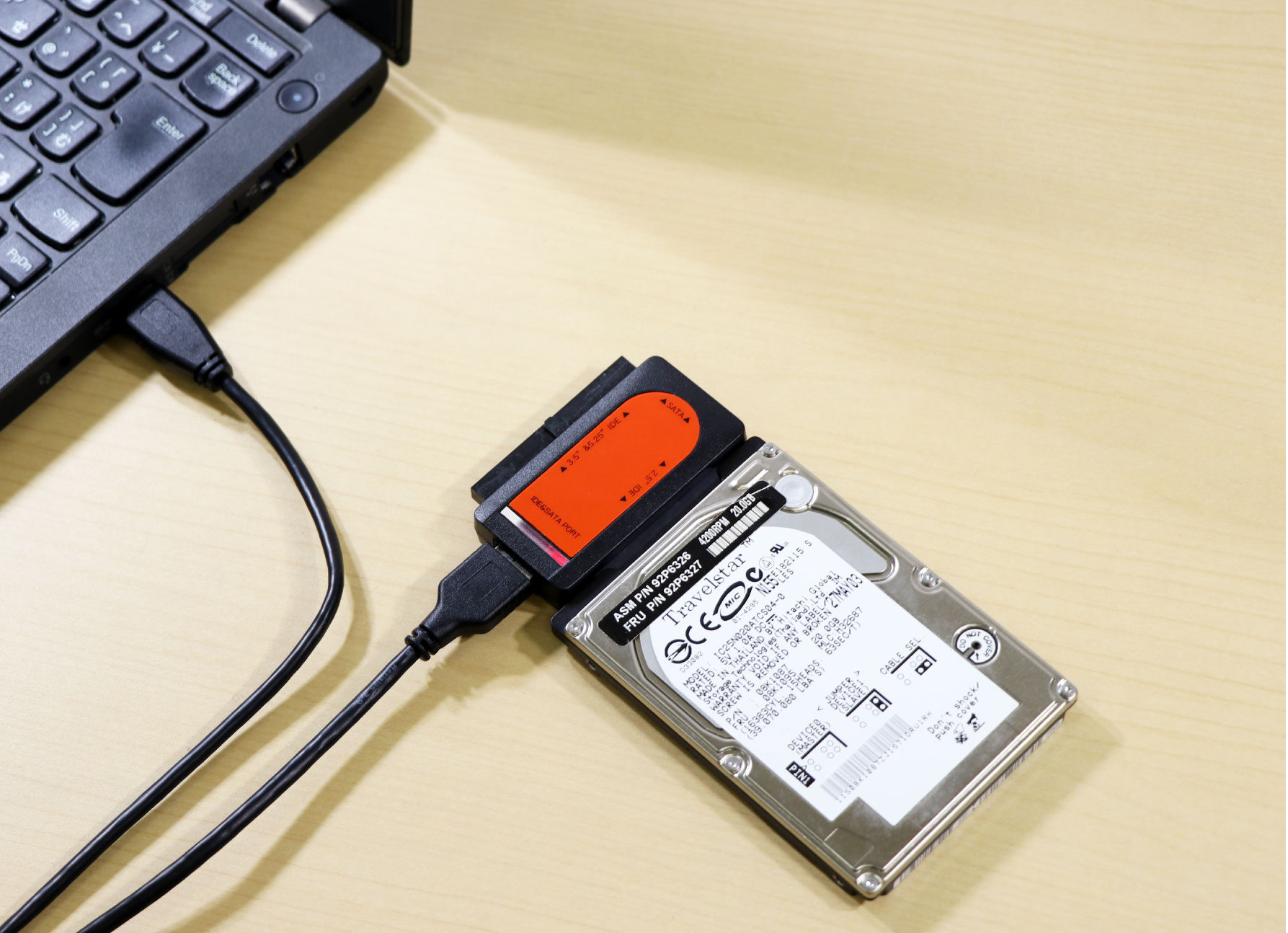 JUSTロゴ入 IDE&SATA to USB3.0変換アダプタ IPT-IDESATAU3-JUST アイティプロテック