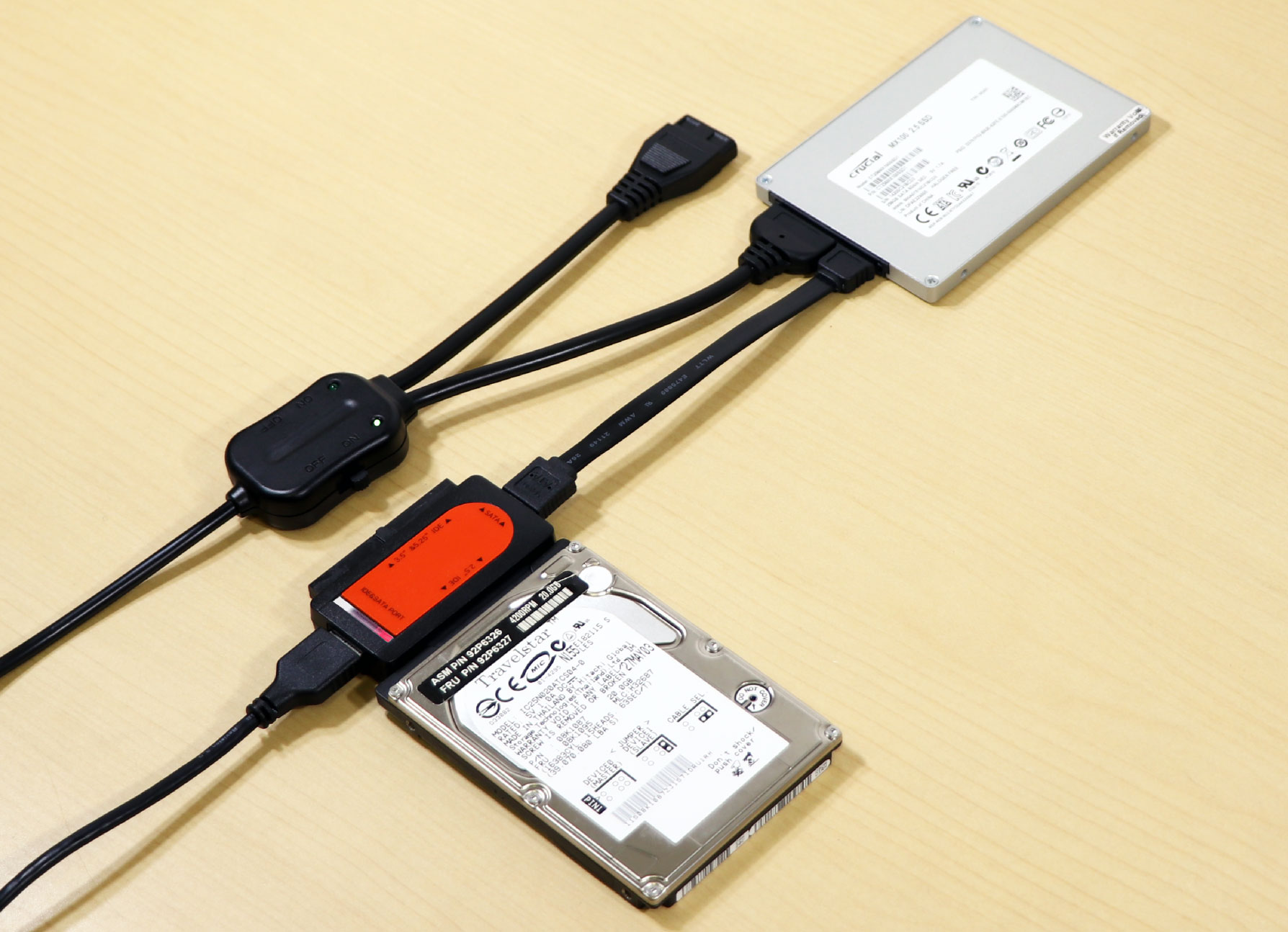 JUSTロゴ入 IDE&SATA to USB3.0変換アダプタ IPT-IDESATAU3-JUST