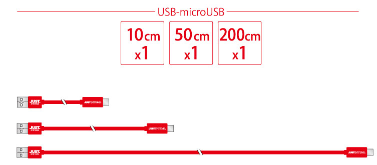 第3弾 USB Type-A to Type-Cケーブル&USB Type-A to microUSBケーブル IPT-6SETMB/TC3-JUST アイティプロテック