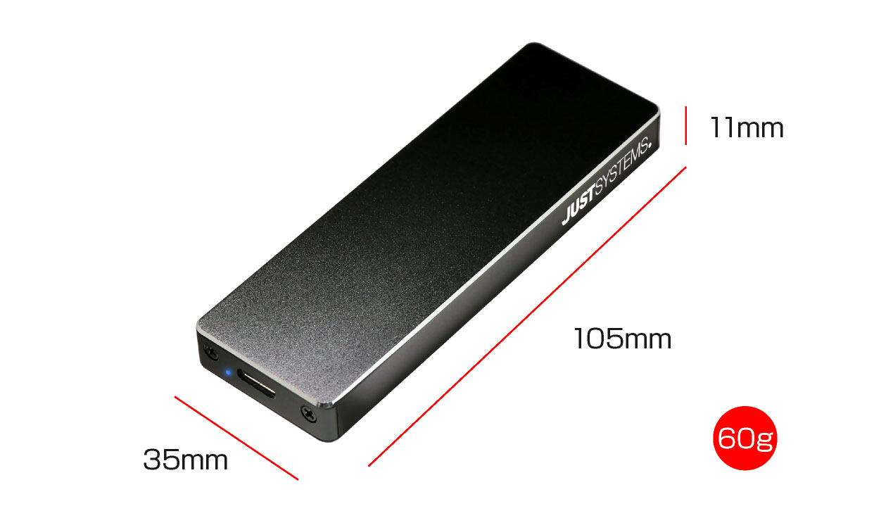 ITPROTECH NVMe 超高速外付けSSD 1TB / 1000GB M2NVME1000-JUST / M2NVME500-JUST アイティプロテック
