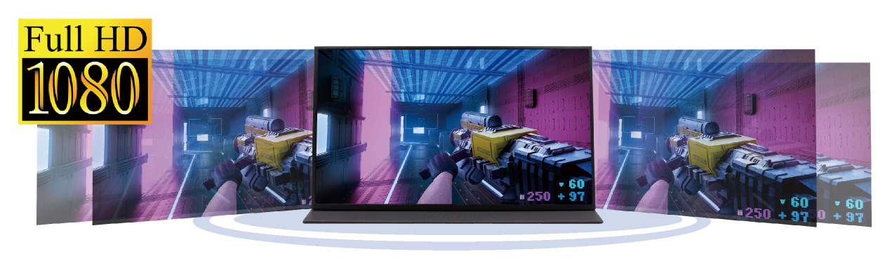 ITPROTECH 14型IPS高精細フルHD マルチモニター LCD14MPHCRA-IPS アイティプロテック