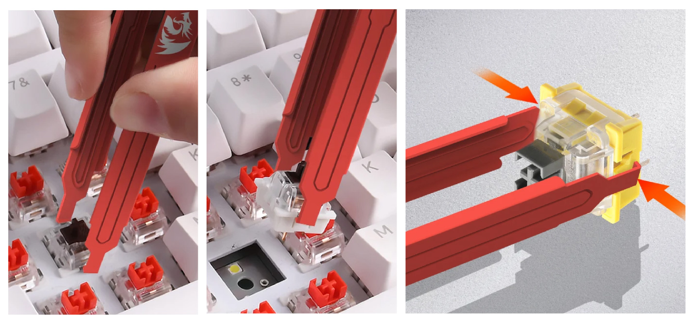 REDRAGON SWITCH PULLER（キーピック)ステンレススティール製 A119TI アイティプロテック