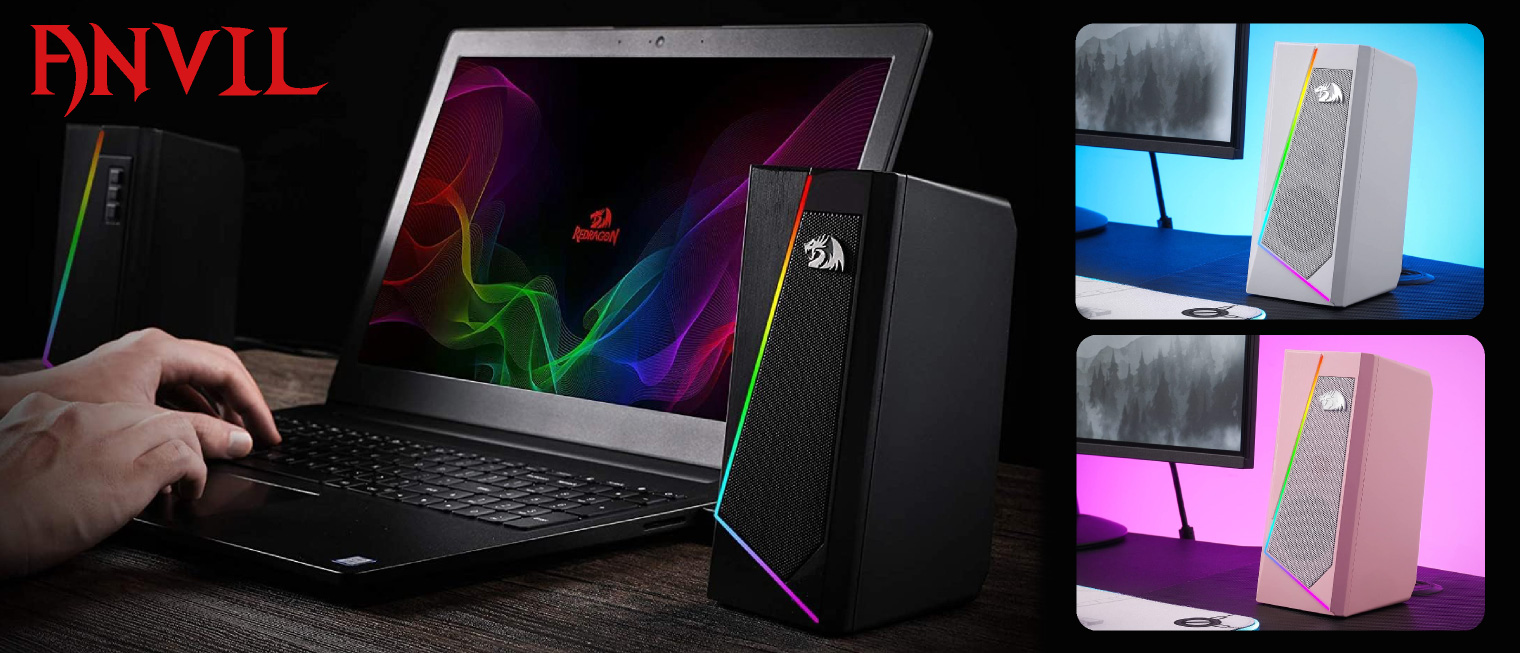 REDRAGON RGB 2.0チャンネルスピーカー ANVIL GS520TI アイティプロテック
