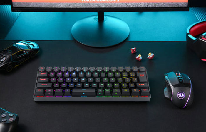 REDRAGON ゲーミングキーボード 日本語コンパクト 銀軸66KEY K630RGB-JPTI アイティプロテック