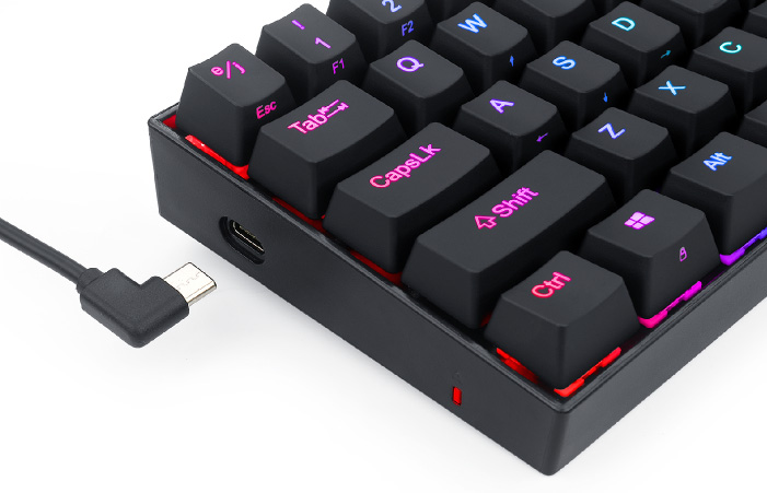 REDRAGON ゲーミングキーボード 日本語コンパクト 銀軸66KEY K630RGB-JPTI アイティプロテック