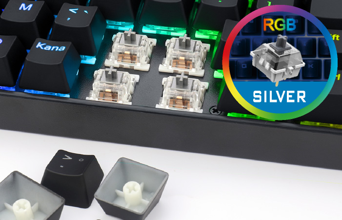 REDRAGON ゲーミングキーボード 日本語テンキーレス 銀軸92KEY K552RGB-JPTI アイティプロテック