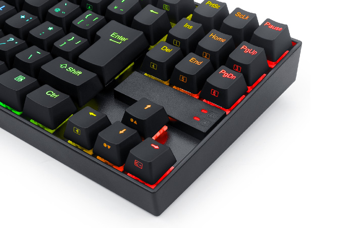 REDRAGON ゲーミングキーボード 日本語テンキーレス 銀軸92KEY K552RGB-JPTI アイティプロテック