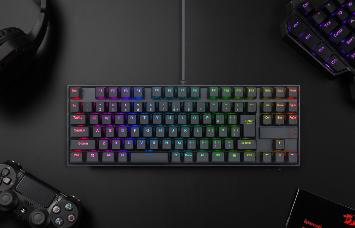 REDRAGON ゲーミングキーボード 日本語テンキーレス 銀軸92KEY K552RGB-JPTI アイティプロテック