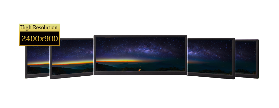 ケーブル1本で画面拡張 USB Type-Cディスプレイ給電 12.3inch Mobile Bar Monitor UNI-12BAR/M アイティプロテック ユニットコム