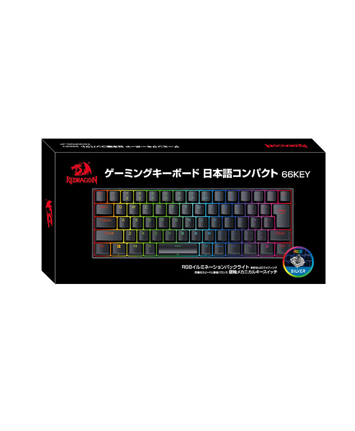 日本製 ゲーミングキーボード 青軸Redragon K565【新品】