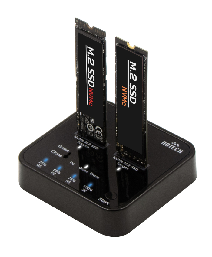 アオテック AOTECH M.2 NVMe SSD クローン4モードイレーススタンド AOK-NVMERCL-20G ITPROTECH アイティプロテック