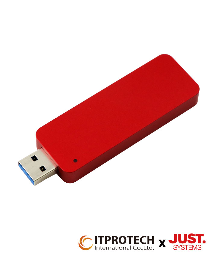 ITPROTECH外付スティックSSD JUST RED Edition M2USBF1000-JUST2/M2USBF256-JUST2 アイティプロテック