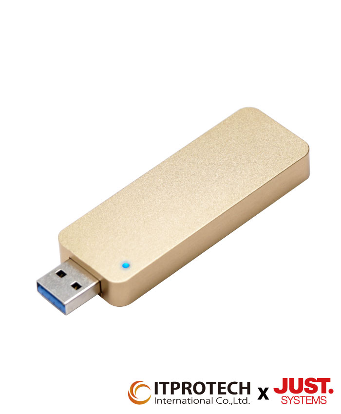 ITPROTECH USB3.2 Gen2対応 外付けスティックSSD 1TB/256GB JUST Gold Edition M2USBF1000-JUST2/GO / M2USBF256-JUST2/GO アイティプロテック